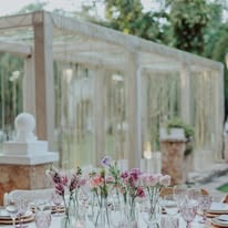 Decoración floral de boda